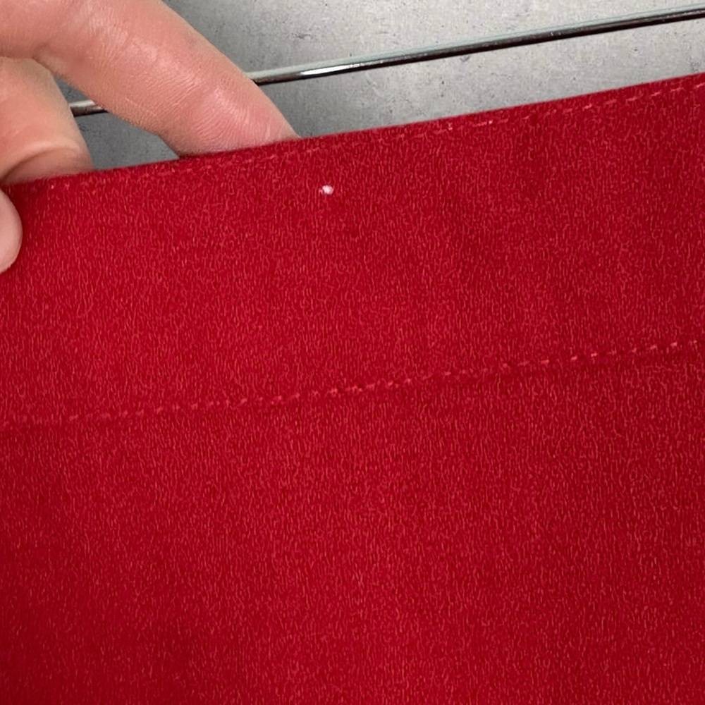 SOLD Vintage 100% Wool Red Pencil Skirt Womens Size 16 Braemar Diana Canada - Picture 11 of 14